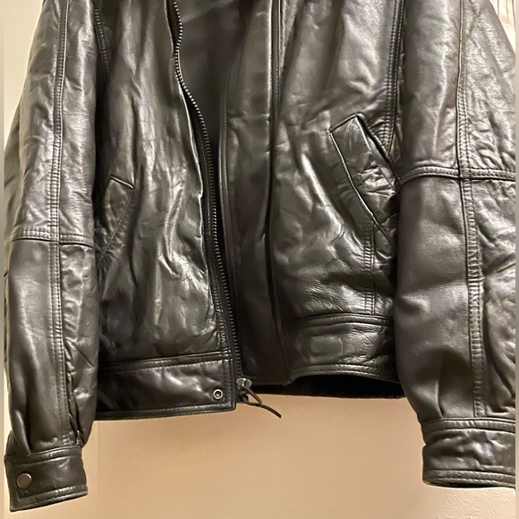 Olimo Oversized Leather Jacket. Unisex. - Picture 2 of 8